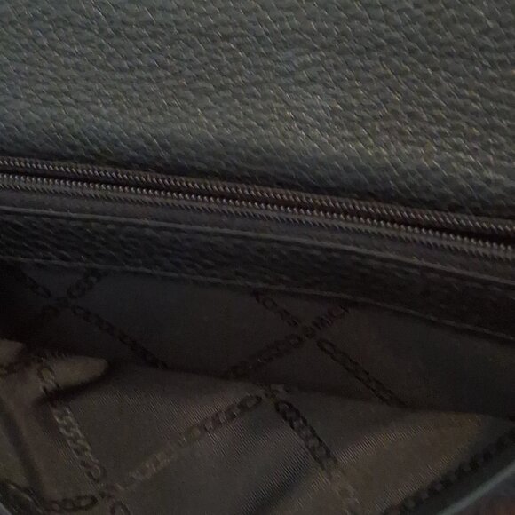 Michael Kors Wallet Large Lillie Gusset Carryall Black Soft Pebbled Leather - Picture 8 of 15